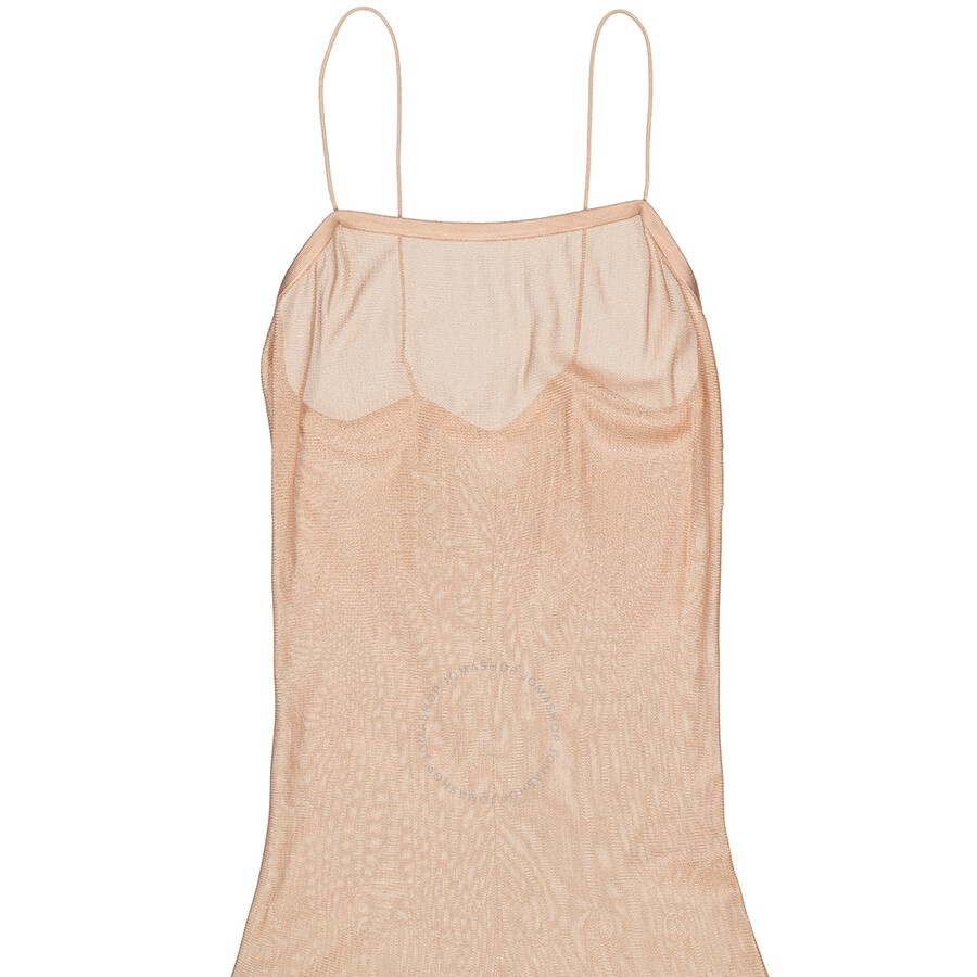 Alaia Ladies Rose Spaghetti Straps Midi Slip Dress - 6