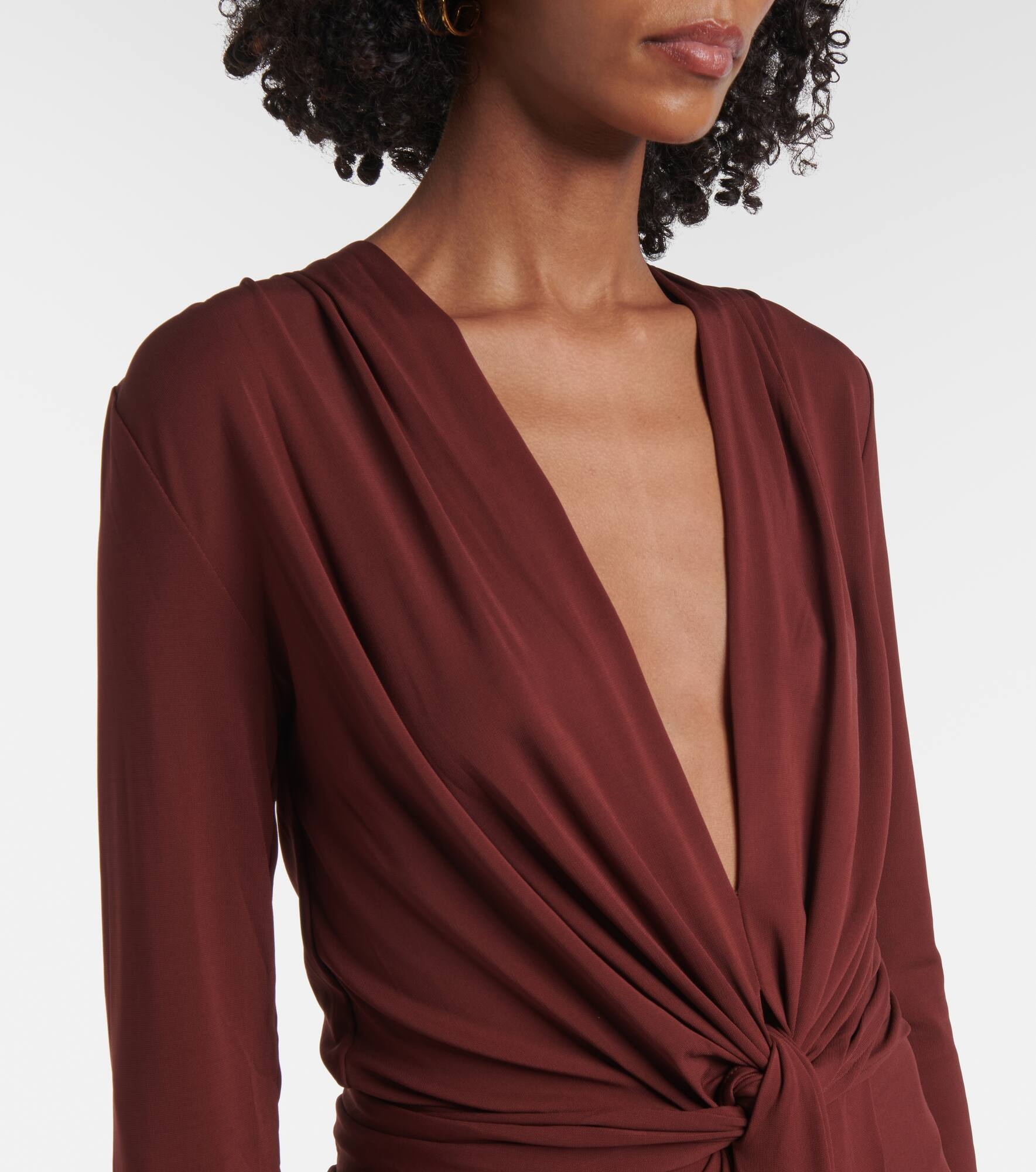 Finding Yourself draped jersey maxi dress - 4