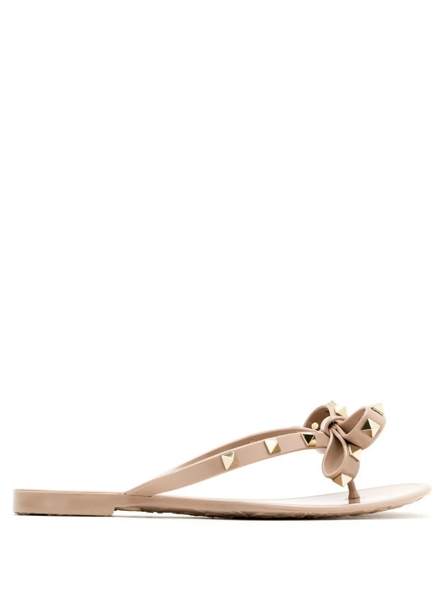 Valentino Garavani Summer Rockstud Thong Sandals - 1