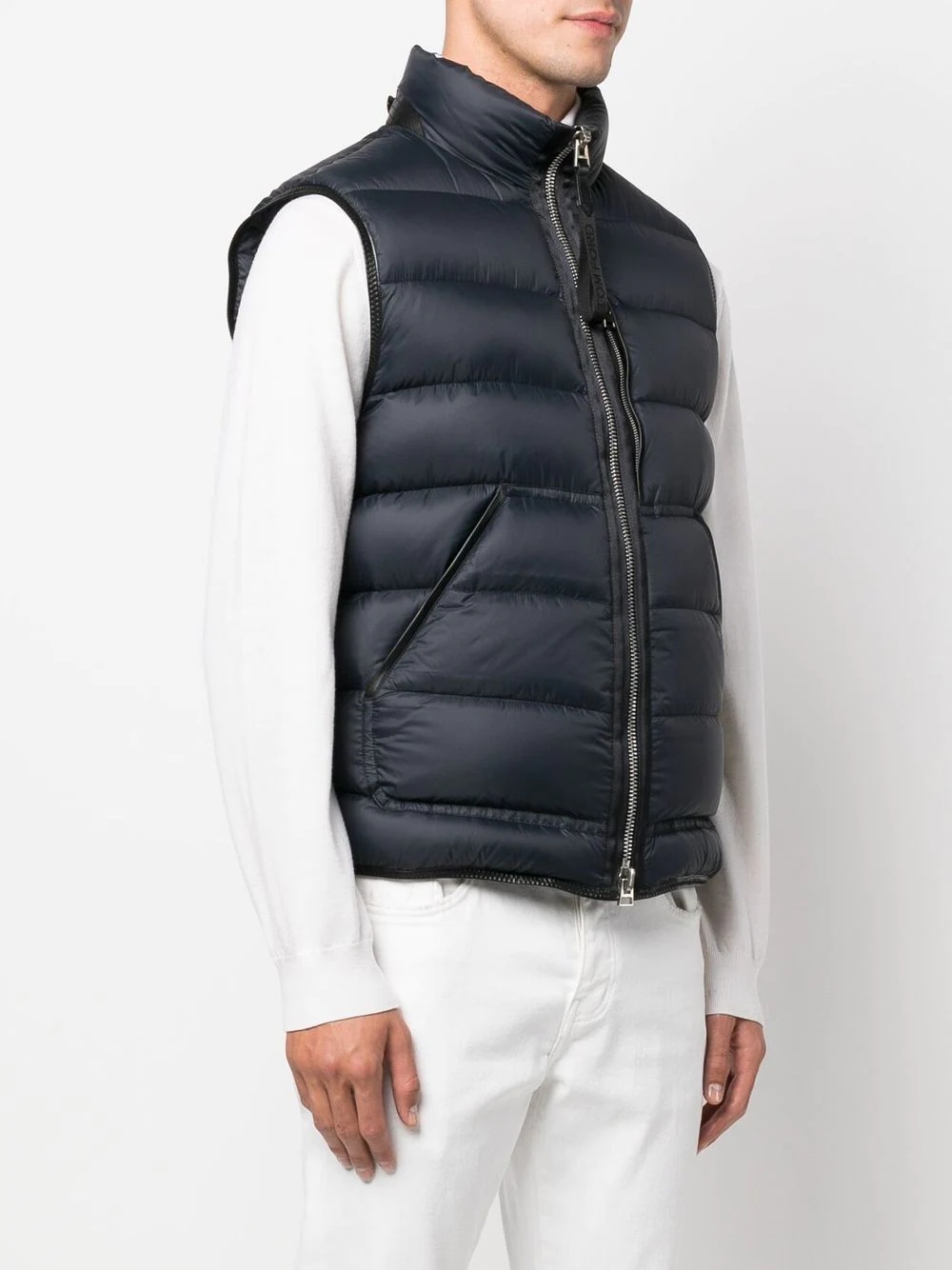 zipped padded gilet - 3