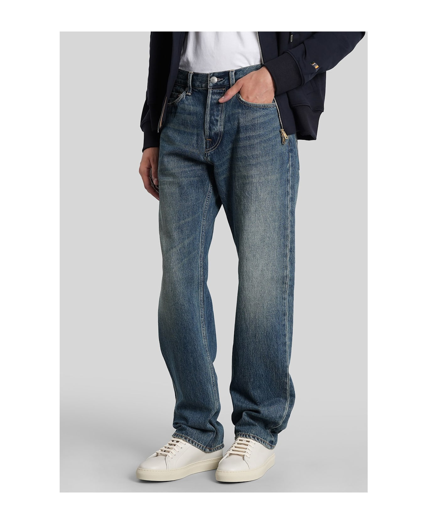 Jeans In Blue Cotton - 4