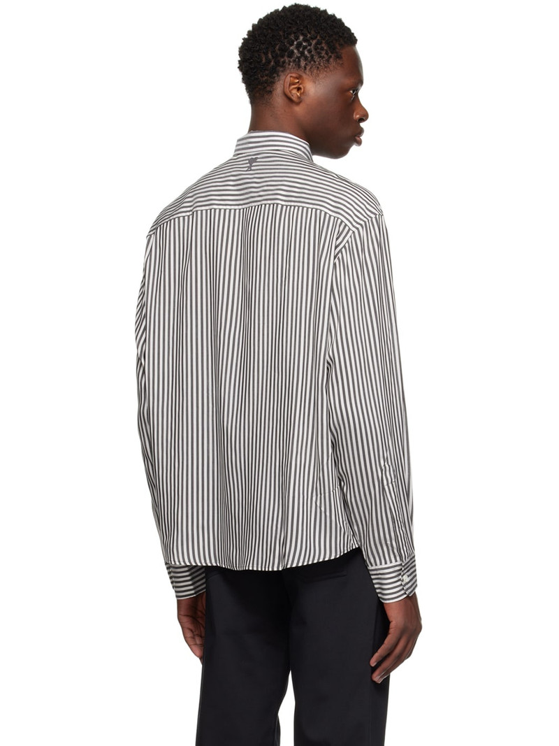 Black & Off-White Boxy Shirt 3