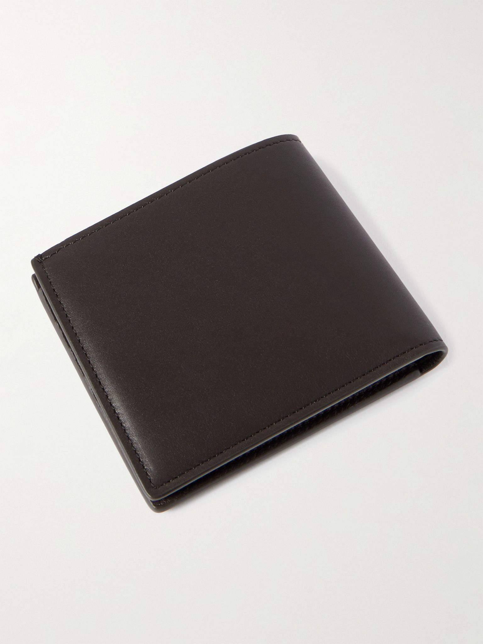 Logo-Debossed Leather Wallet Brown - 2