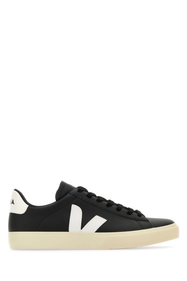 Black chromefree leather Campo sneakers - 1