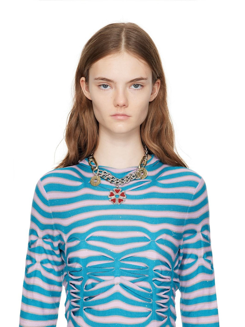 Chopova Lowena Silver Double Decker Necklace outlook