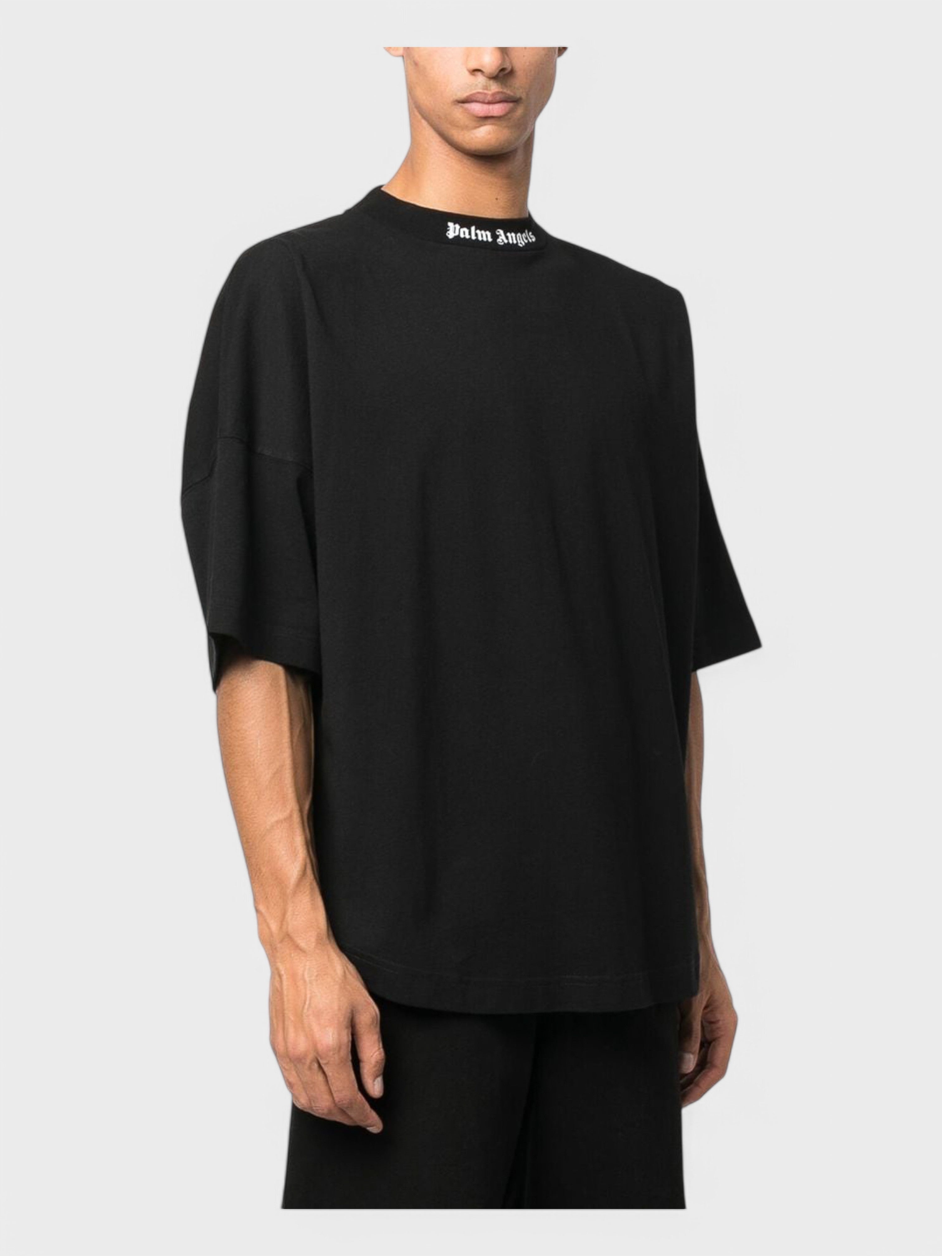 Palm Angels Classic Logo Over Tee 'Black/White' - 5