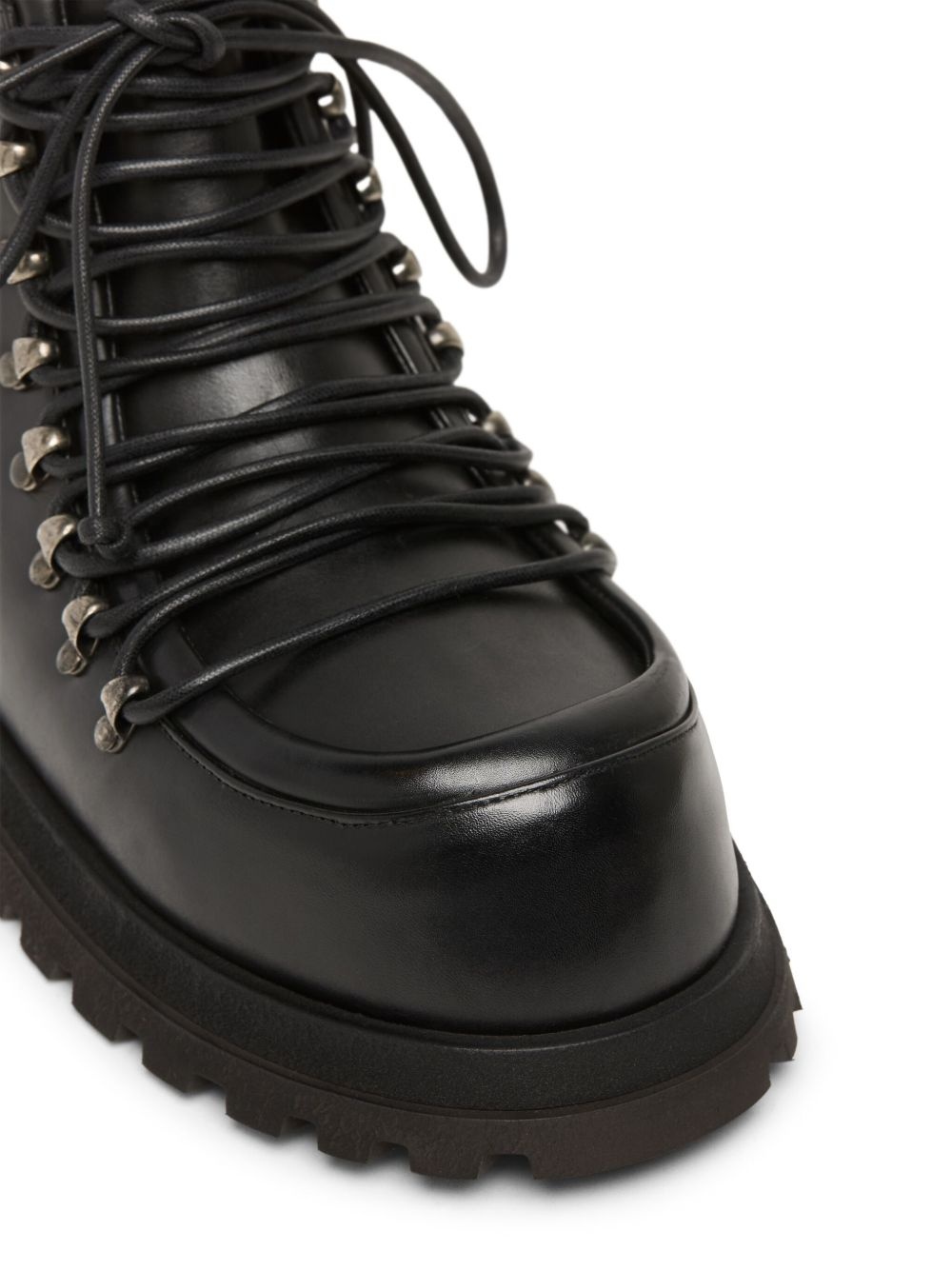 chunky-sole leather boots - 4