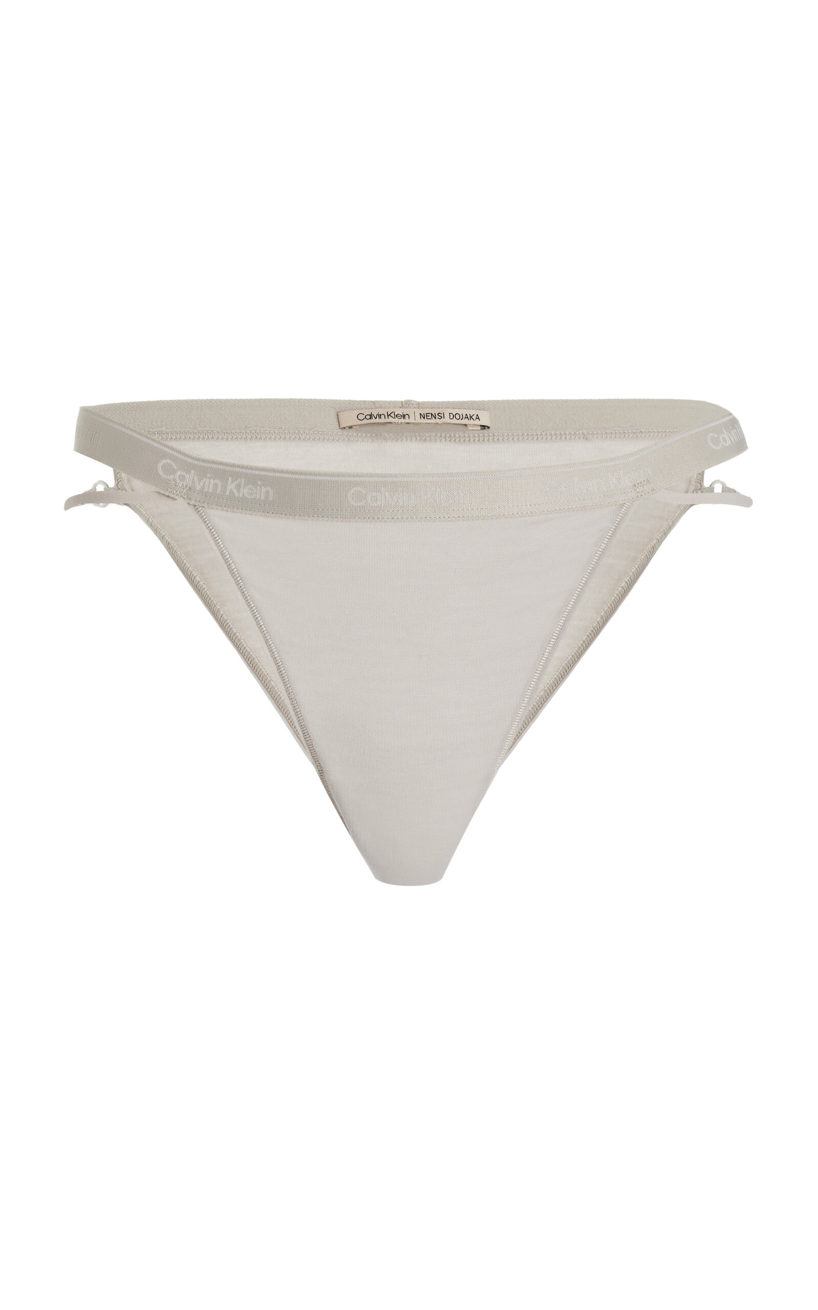 Nensi Dojaka for Calvin Klein Tanga Modal-Cashmere Thong grey - 1