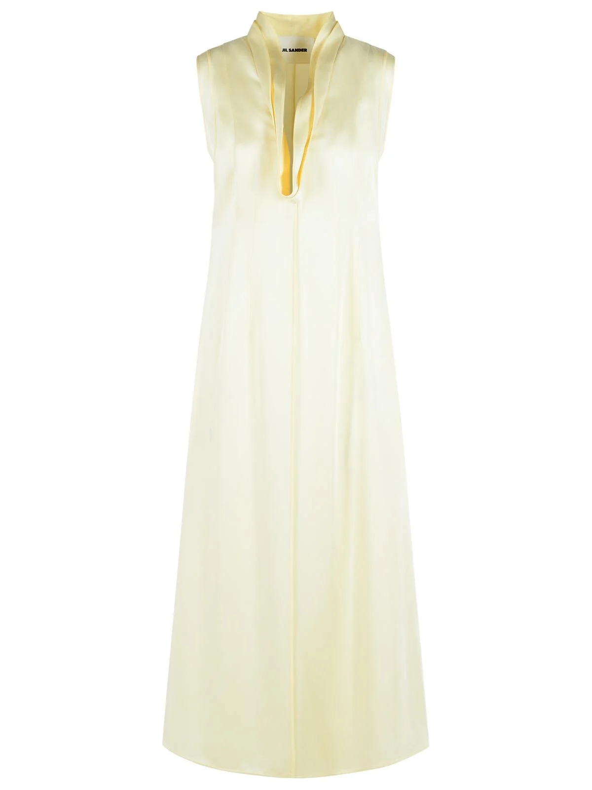 Jil Sander Ivory Acetate And Viscose Dress Women - 1
