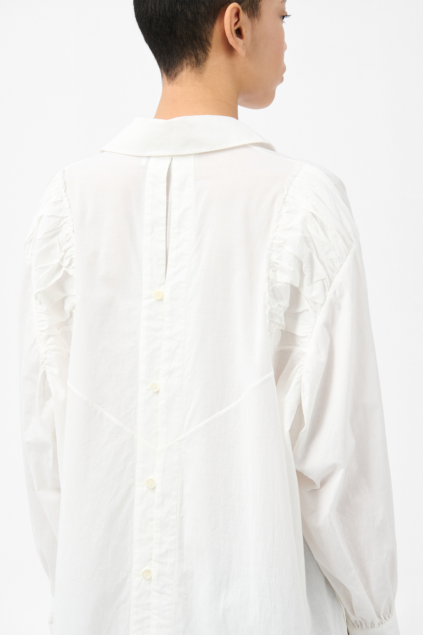 Gale Dress White Voile - 5