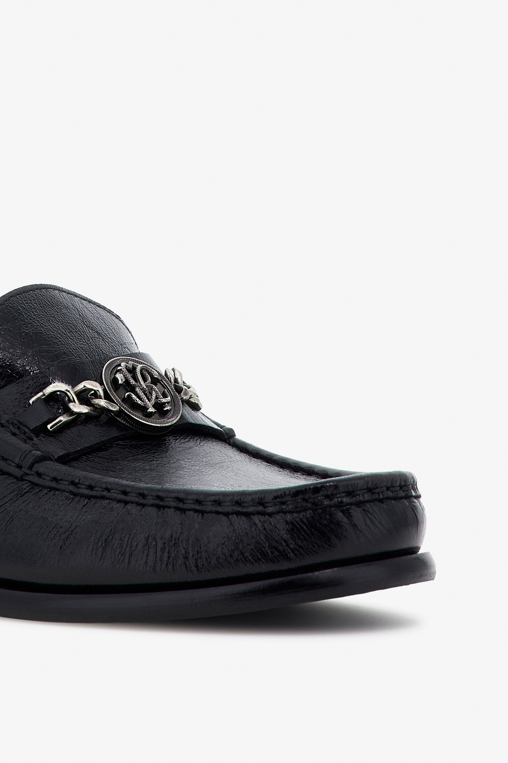 Chain-Embellished Loafers - 4