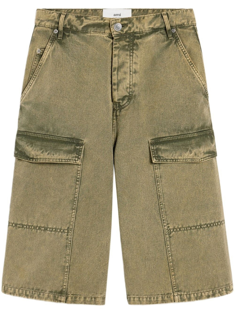 wide-leg Bermuda shorts - 1
