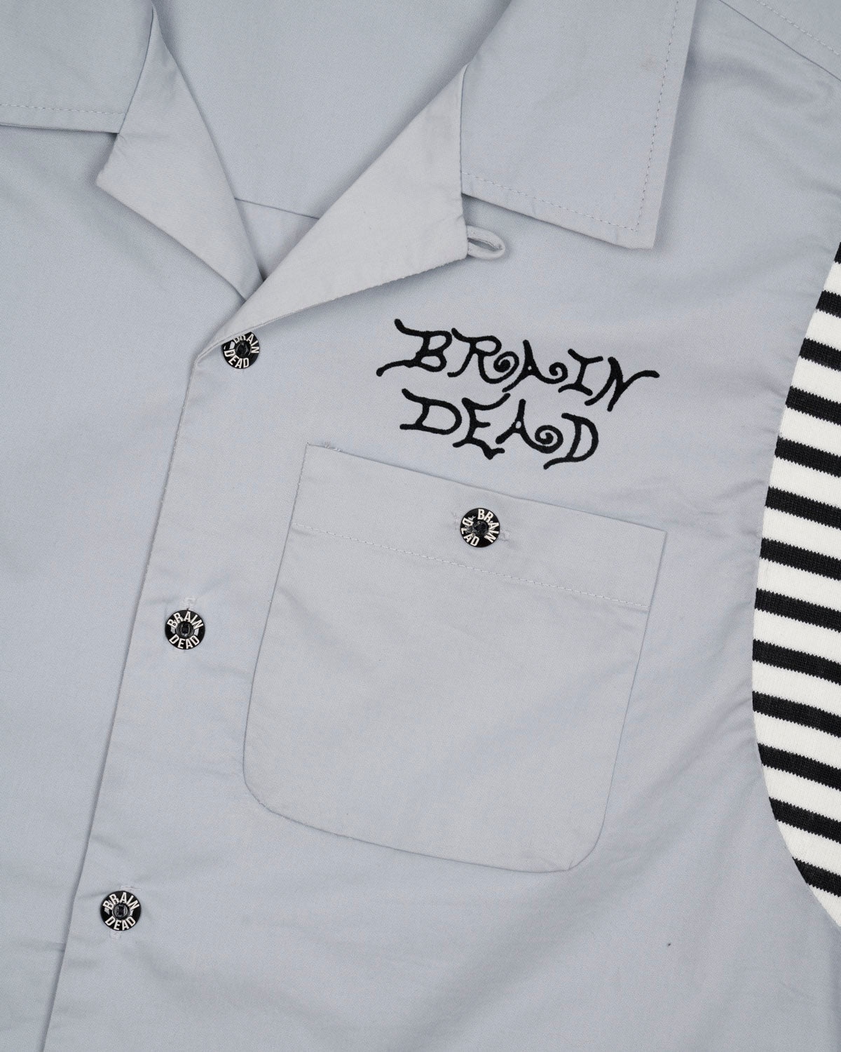 Cobra Flocked Bowling Shirt - Stone - 3