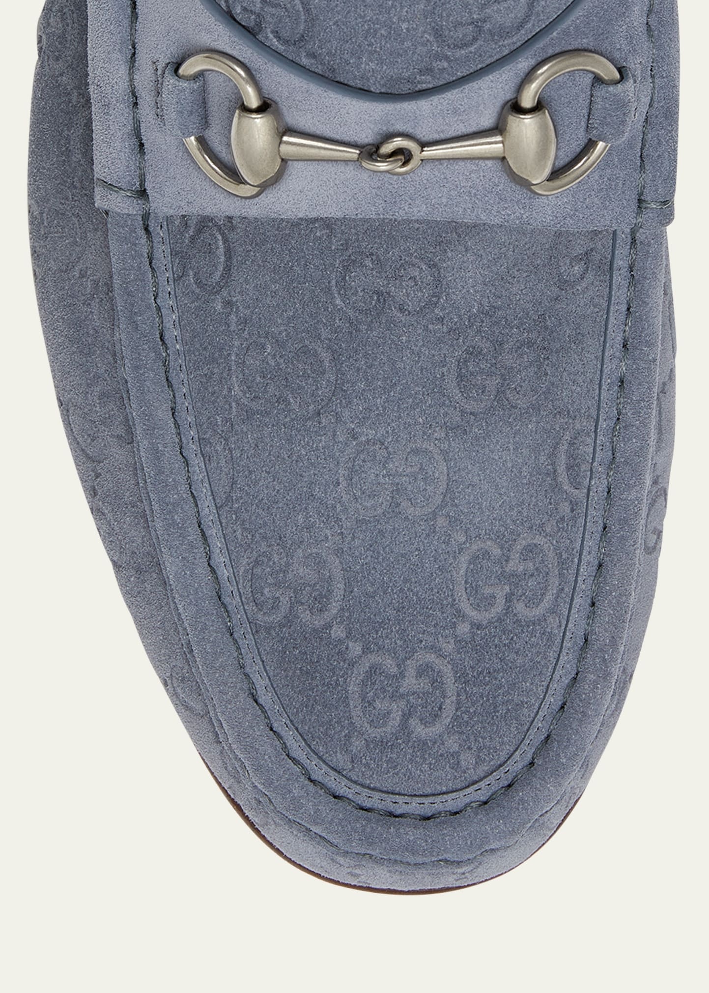 Men's Horsebit 1953 Embossed Suede Bit Loafers - 3