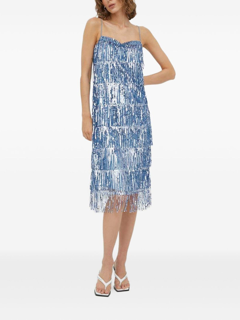 SAMSØE SAMSØE sequin fringed mini dress outlook