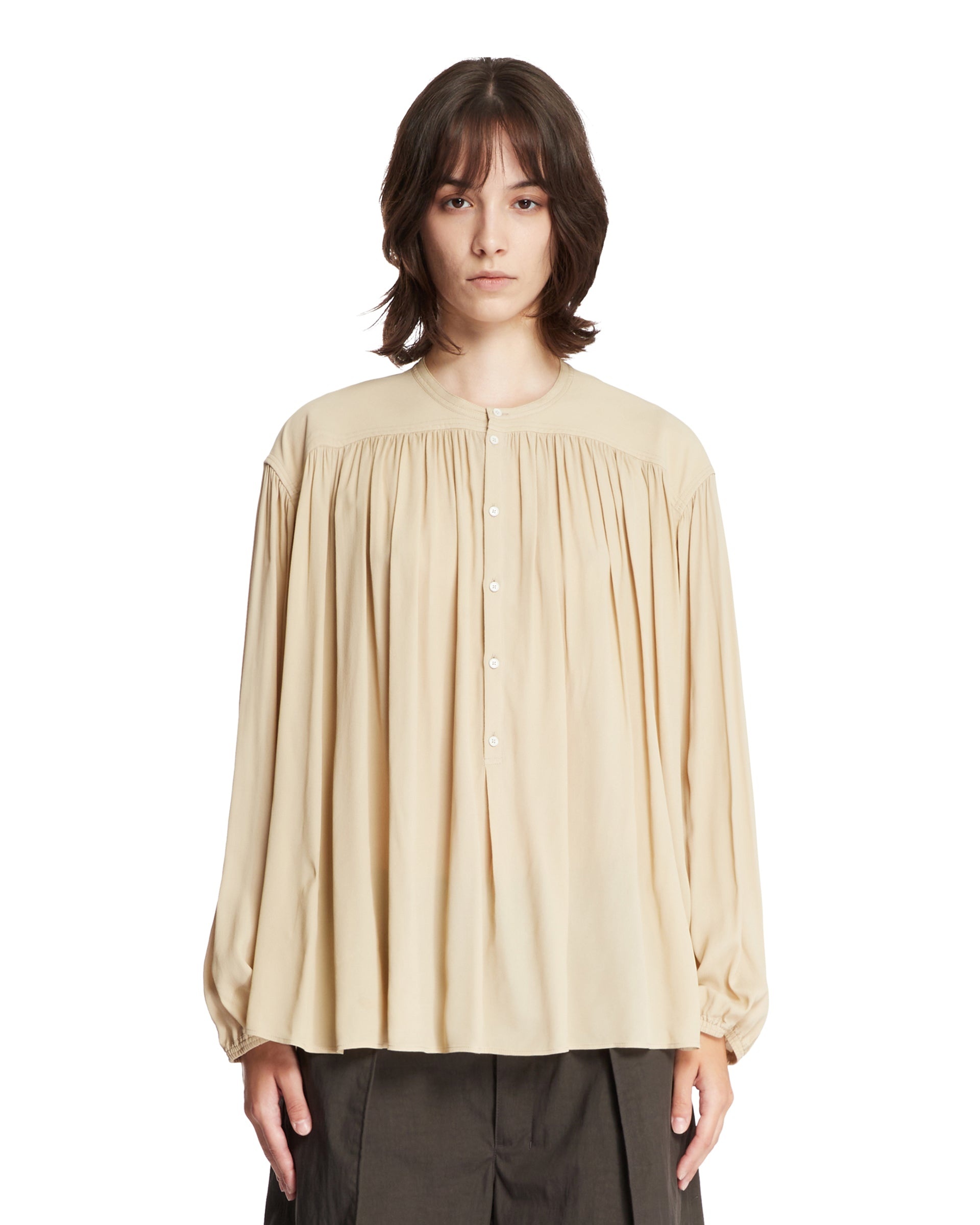 Lemaire Beige Draped Shirt | antonia | REVERSIBLE