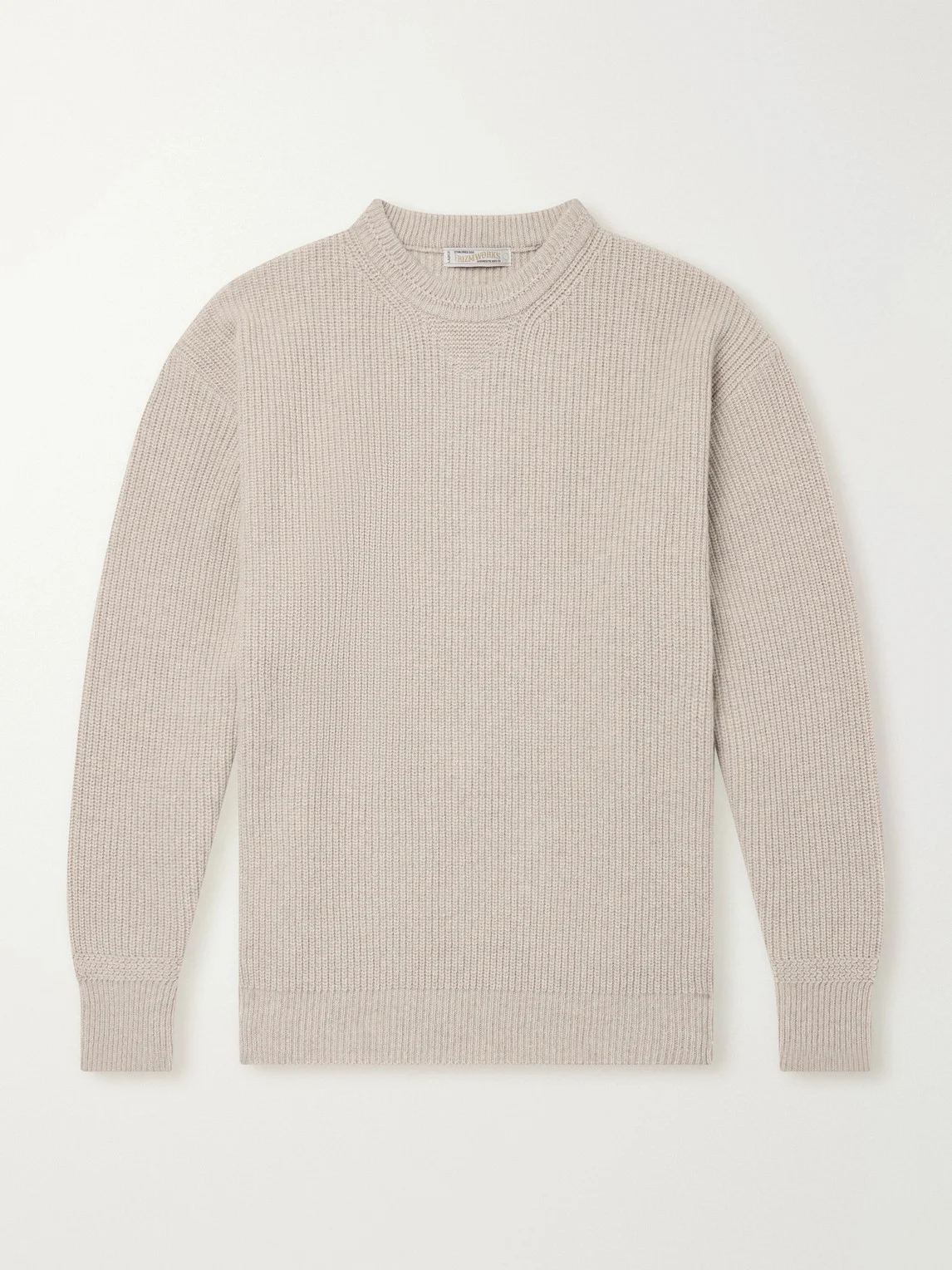 Ribbed Wool-Blend Sweater - 1