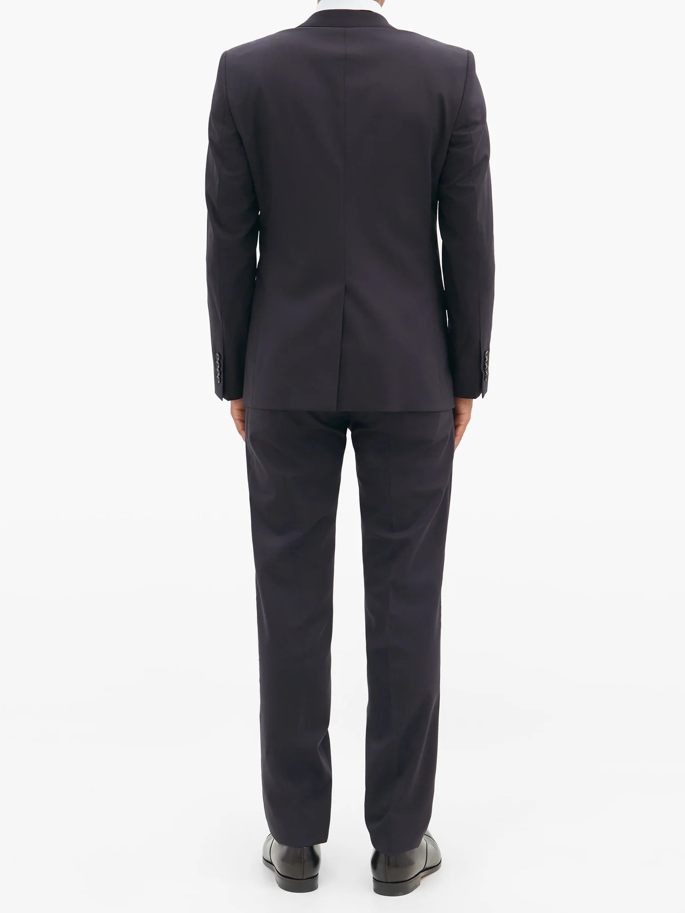 Martini-fit virgin wool-blend crépe two-piece suit - 5