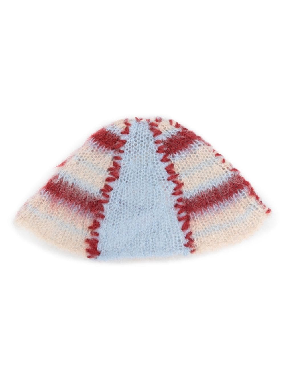 striped knitted beanie - 1