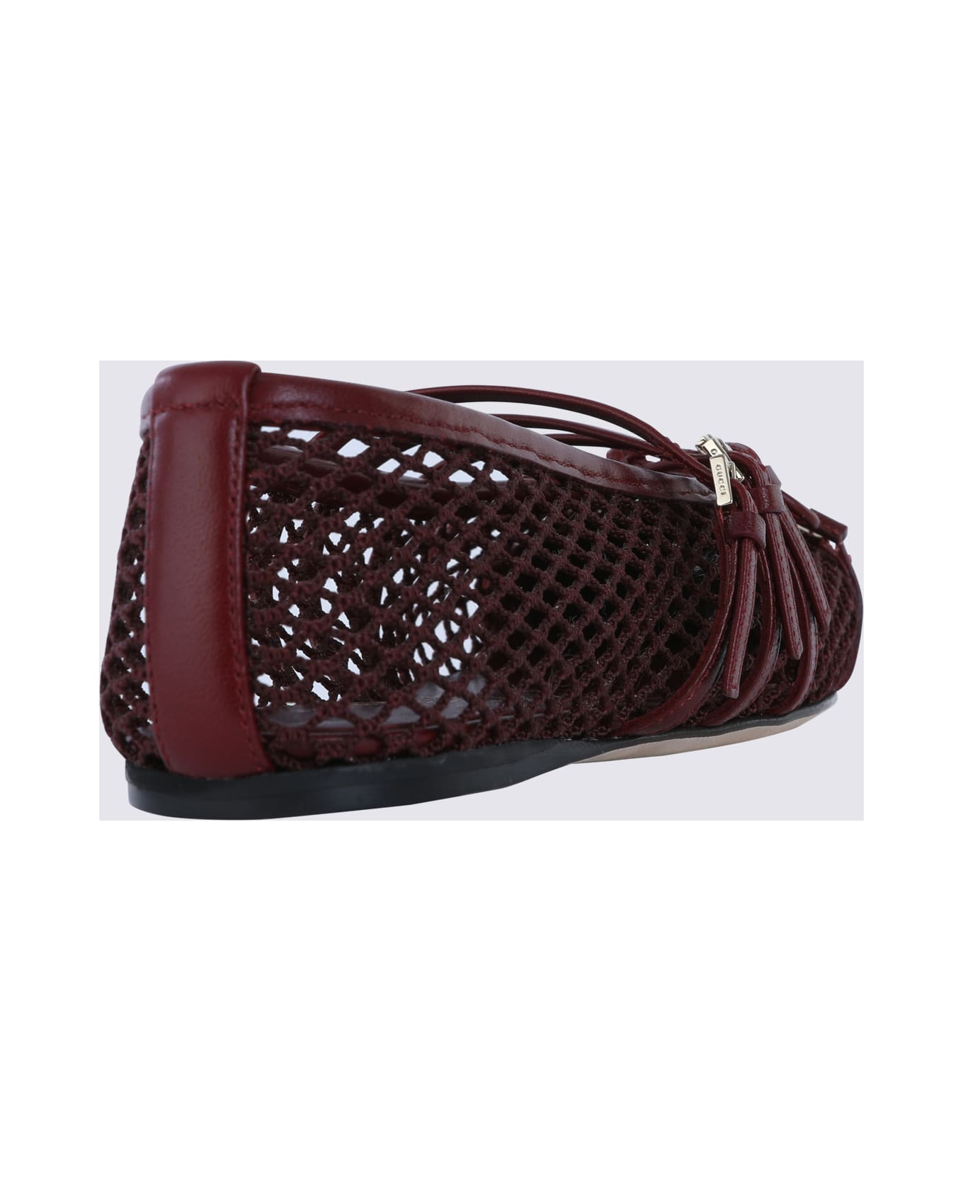 Red Ancora Leather Flats - 3