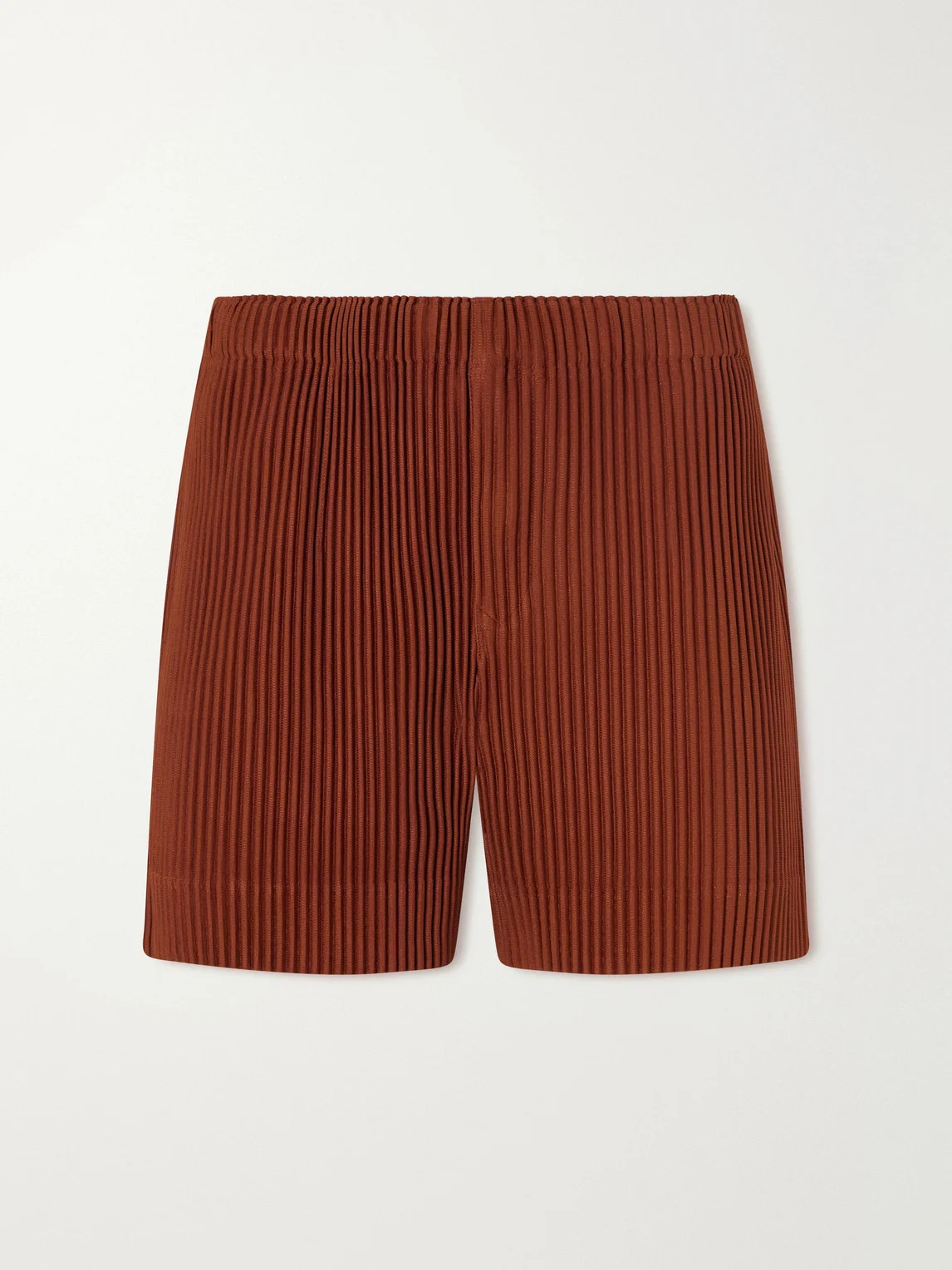 Straight-Leg Pleated Shorts - 1