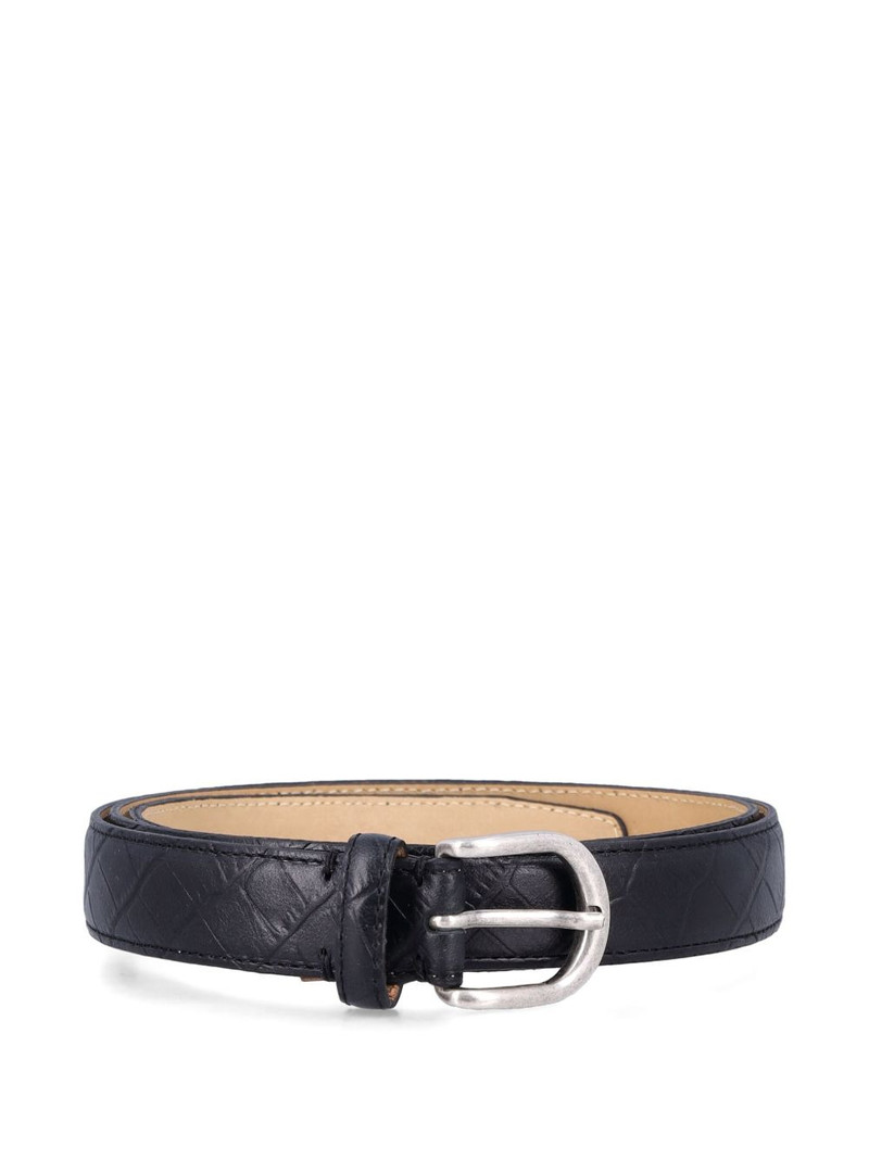 mfpen crocodile-embossed leather belt outlook