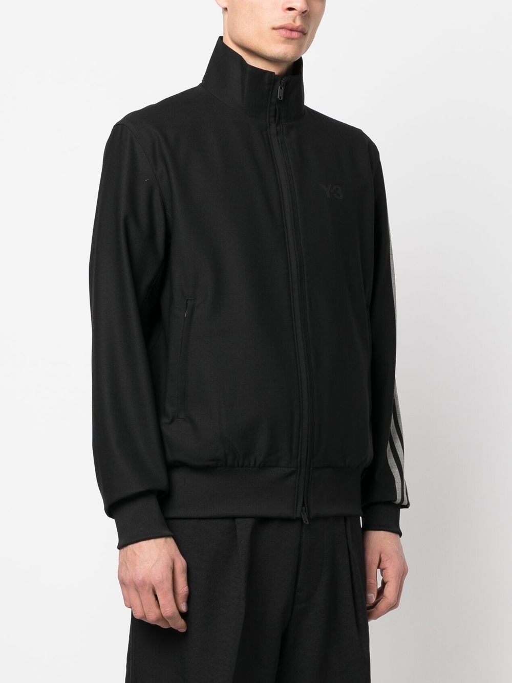 funnel neck zip-up track jacket - 4