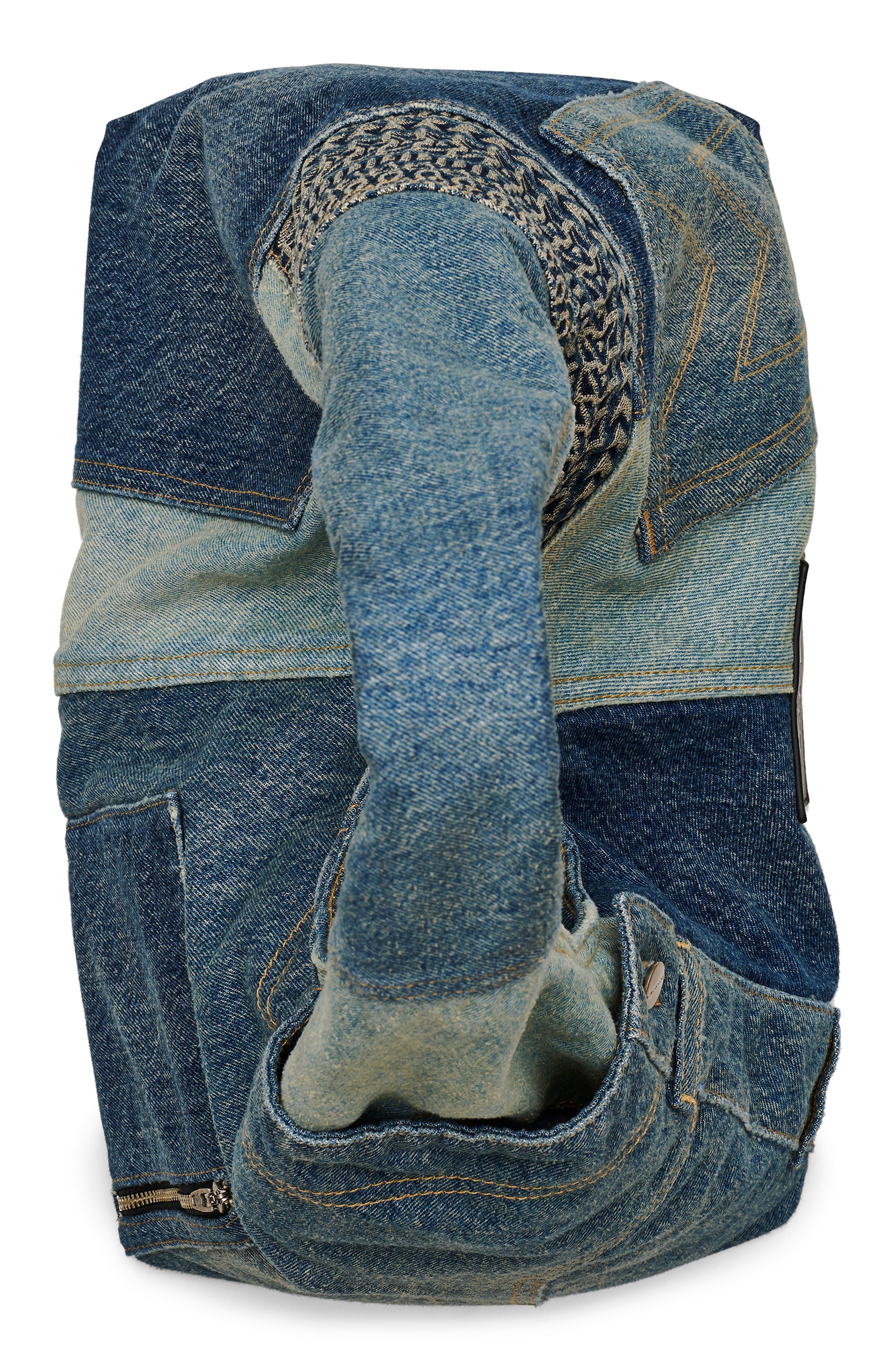 Marc Jacobs The Sack Deconstructed Denim Shoulder Bag in Indigo Multi at Nordstrom - 4