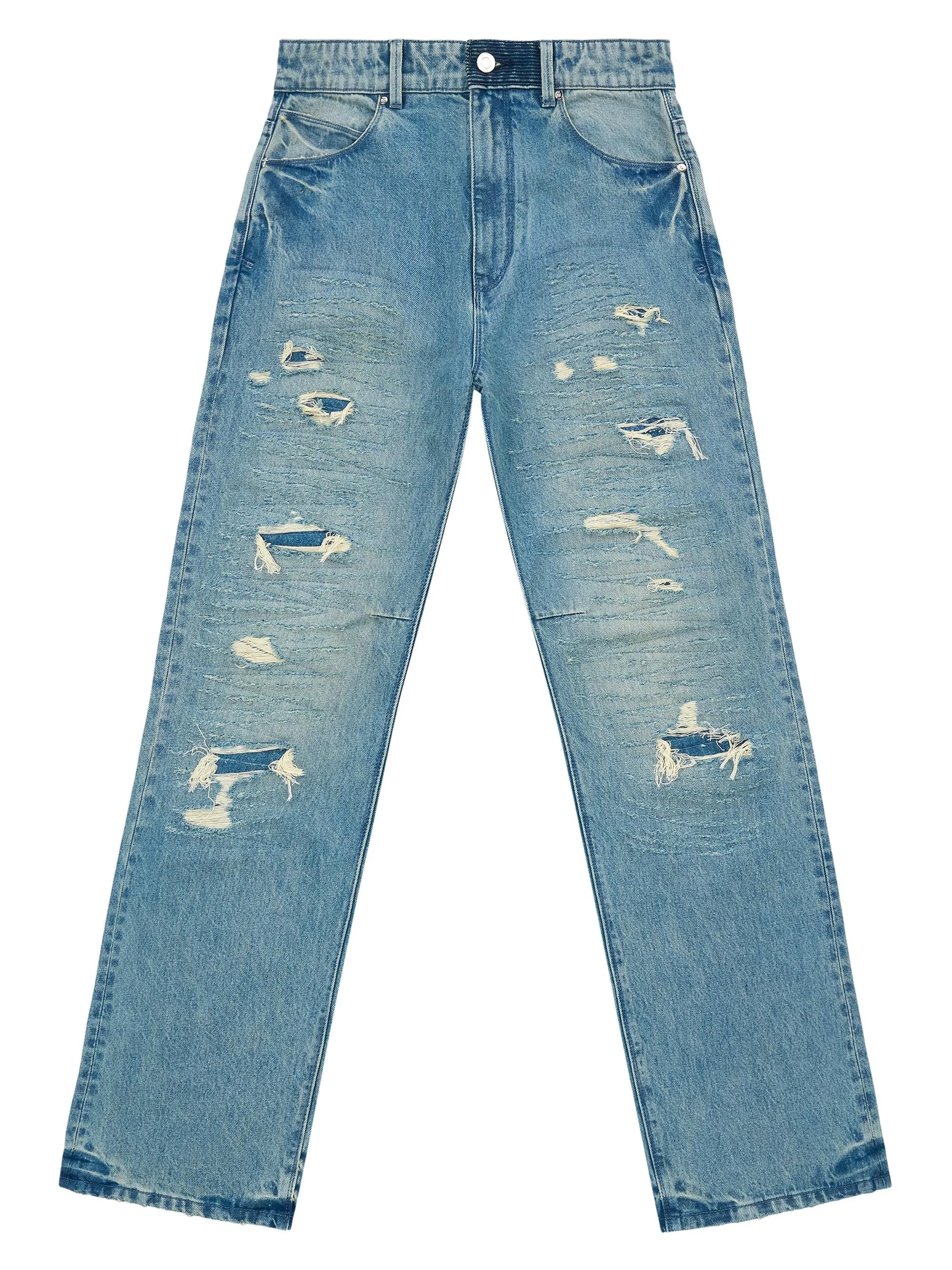 Men's Jonas Distressed Straight Jeans - Frayed Horizon - 1