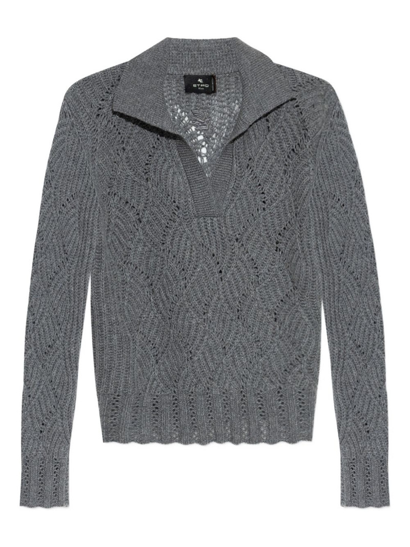 cable-knit cashmere sweater 5