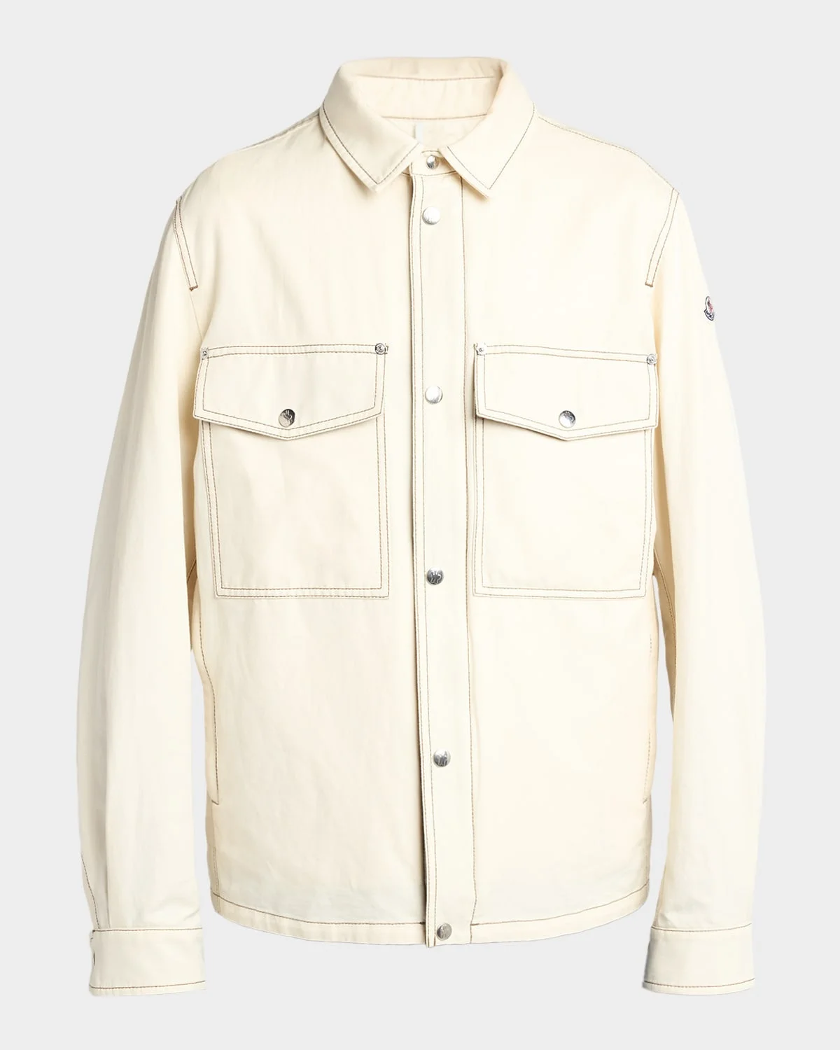 Men's Watagua Cotton and Flax Snap-Front Shirt Jacket - 1