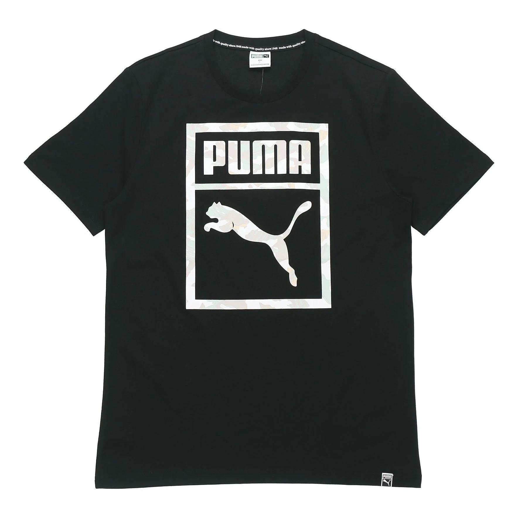 PUMA Sports Round Neck Short Sleeve Black 576437-01 - 1