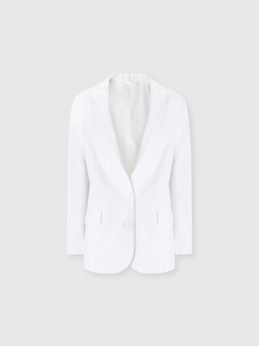 면과 지그 zag viscose 톤에 있는 Single-breasted blazer - 1