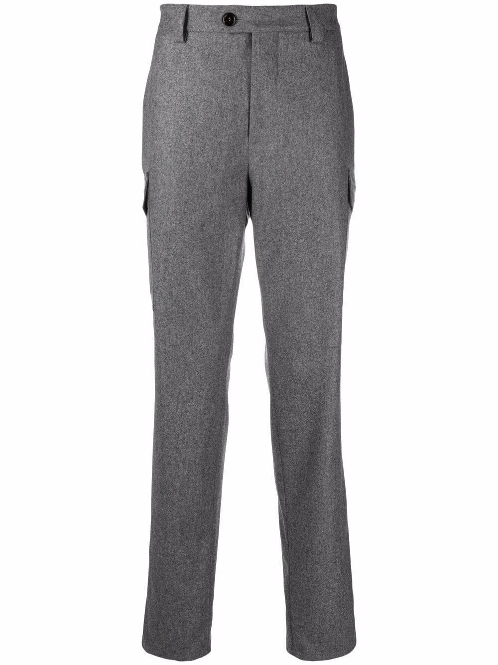 slim-cut tailored trousers - 1