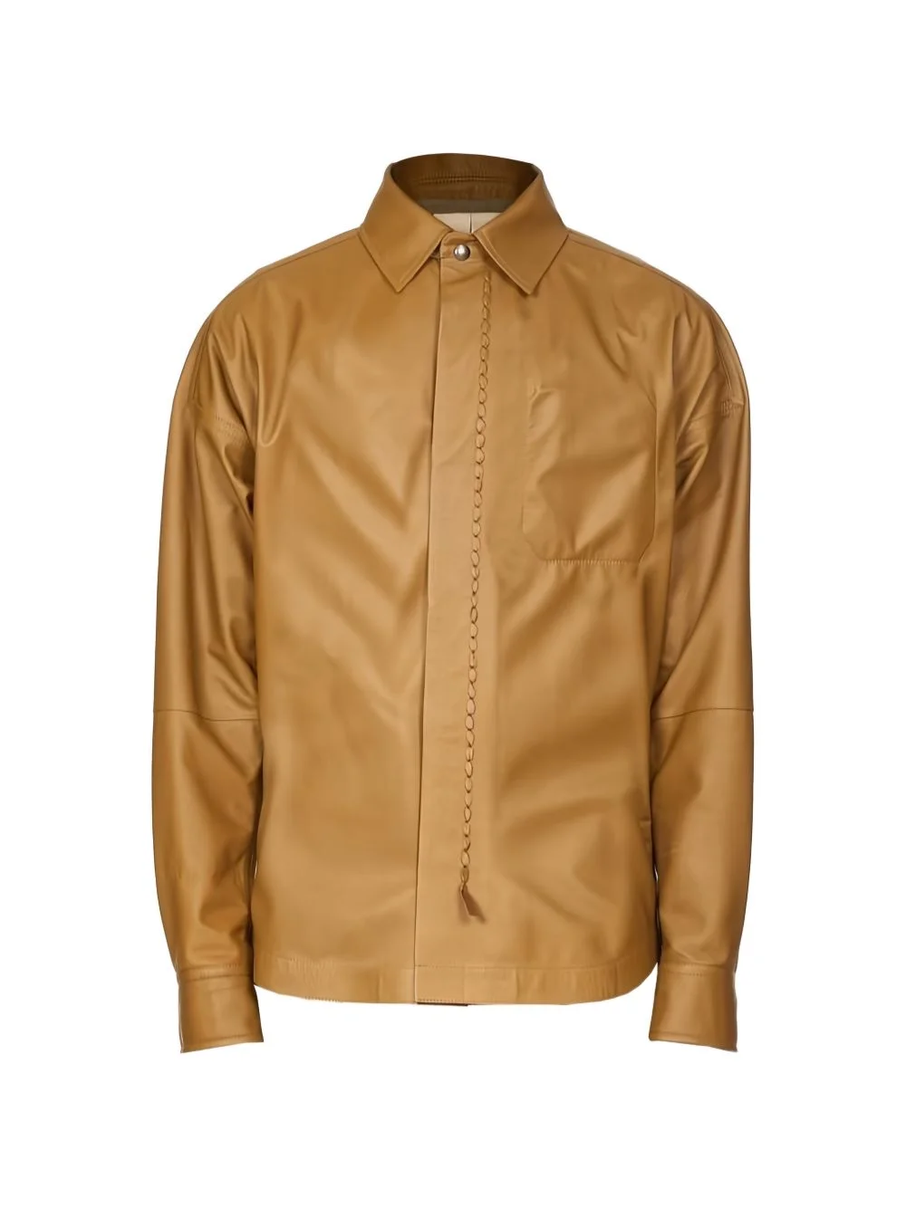 chain leather jacket - 1