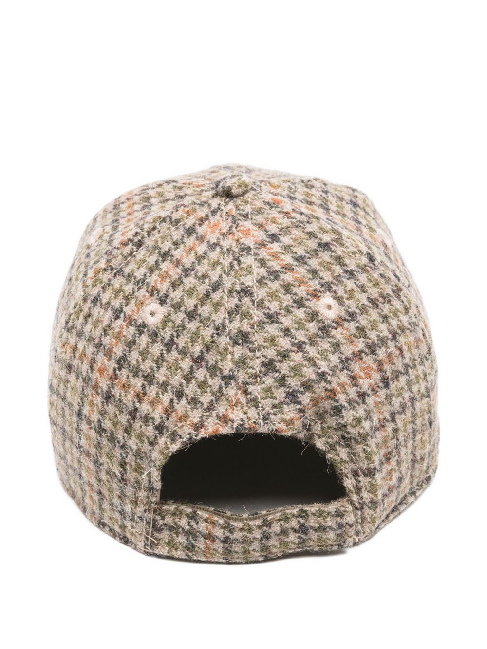 houndstooth-pattern wool-blend cap - 2