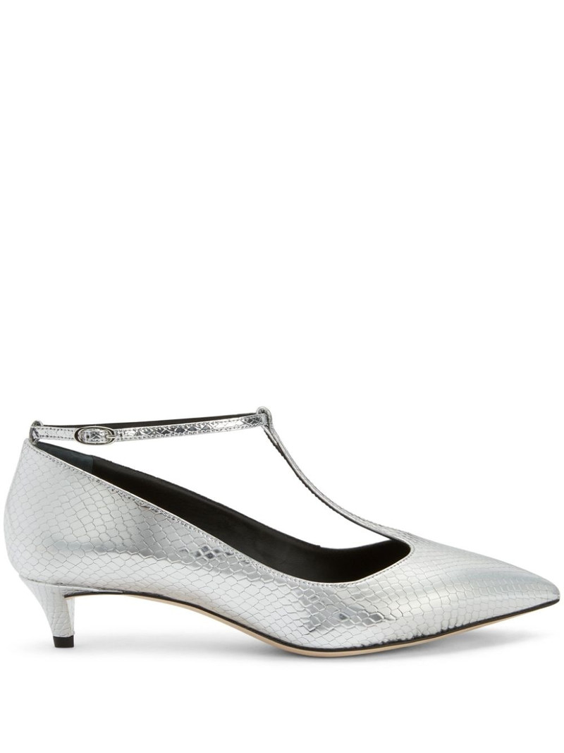 Olivia 35mm metallic-effect leather sandals 1