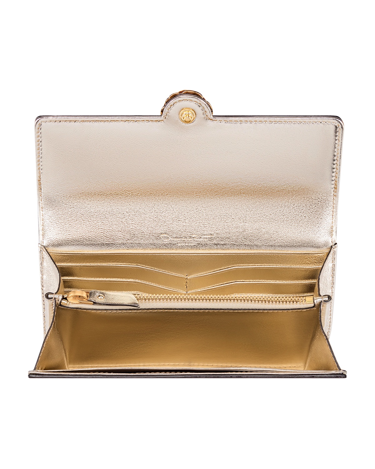 LIGHT GOLD CONTINENTAL WALLET - 2