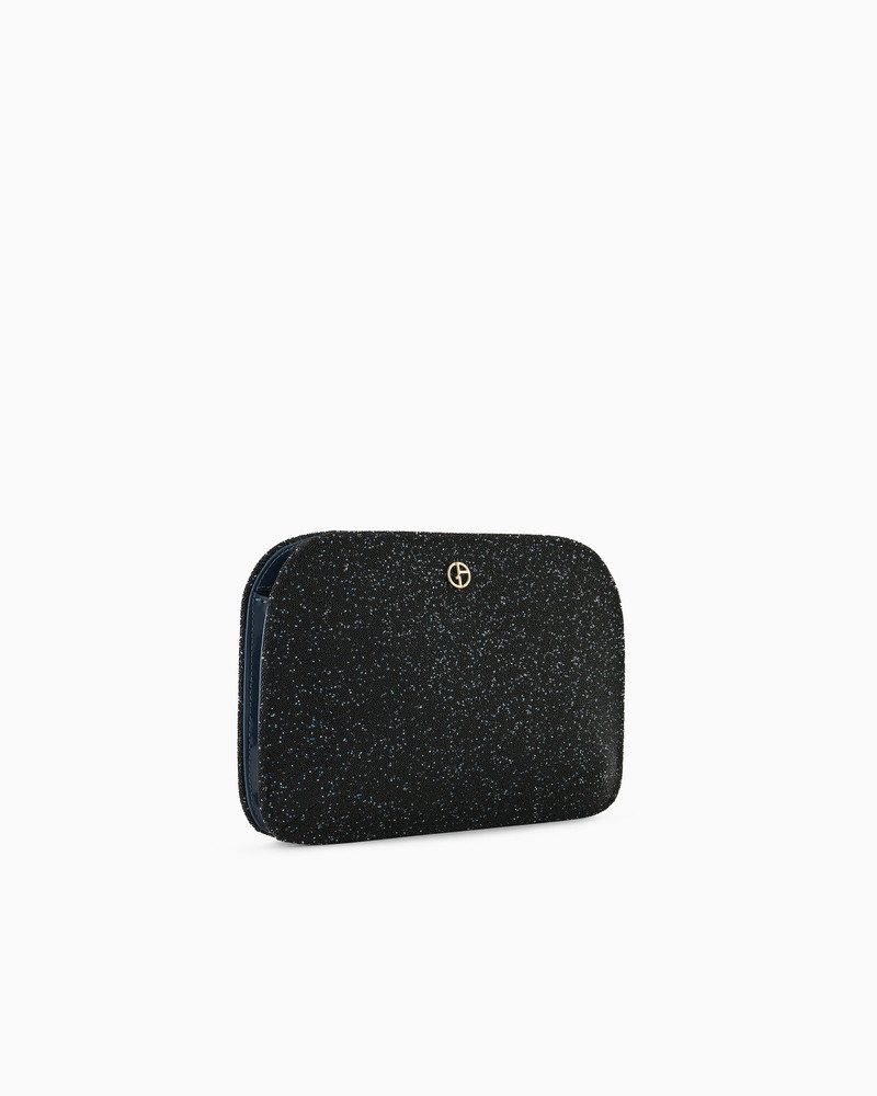 GIORGIO ARMANI La Prima patent leather and rhinestone clutch bag outlook