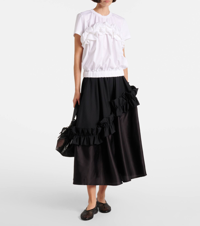 Noir Kei Ninomiya Ruffled cotton top outlook