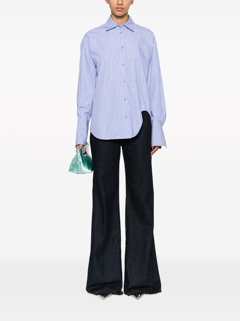 THE ATTICO Eliza striped cotton shirt outlook