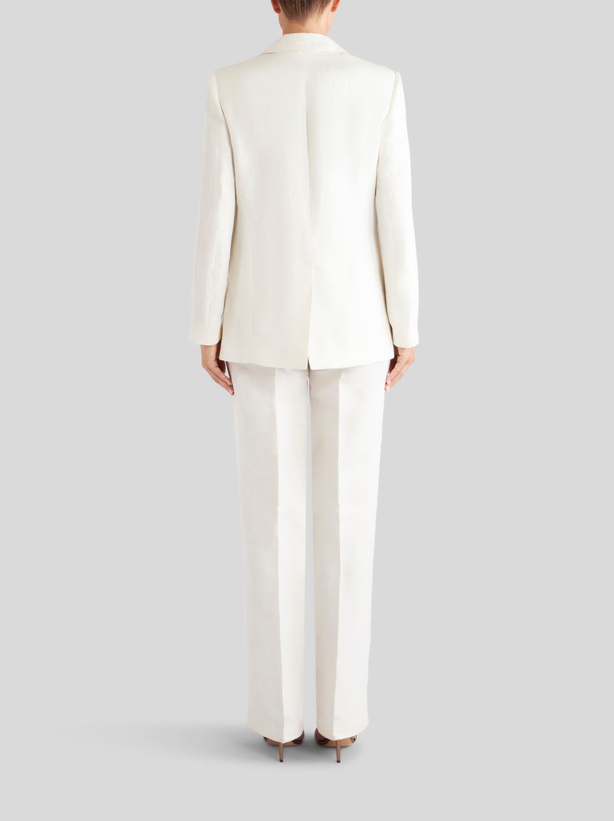 TAILORED LINEN AND SILK JACKET - 3