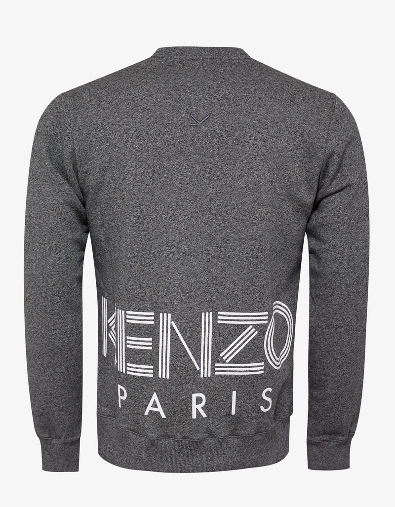 KENZO Kenzo Grey Rear Logo Print Sweatshirt outlook