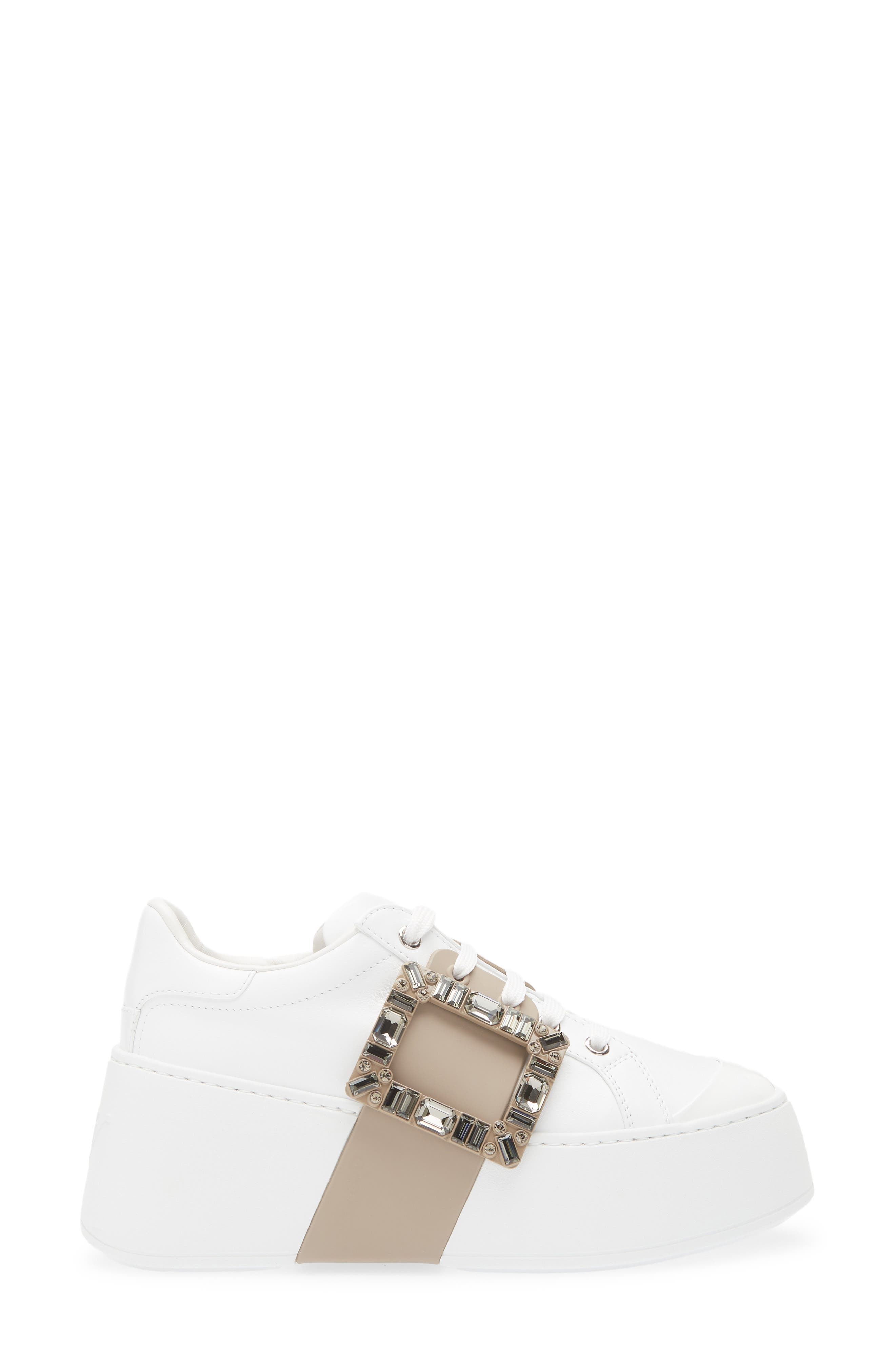Roger Vivier Viv Skate Crystal Embellished Platform Sneaker in Altraversione at Nordstrom - 3
