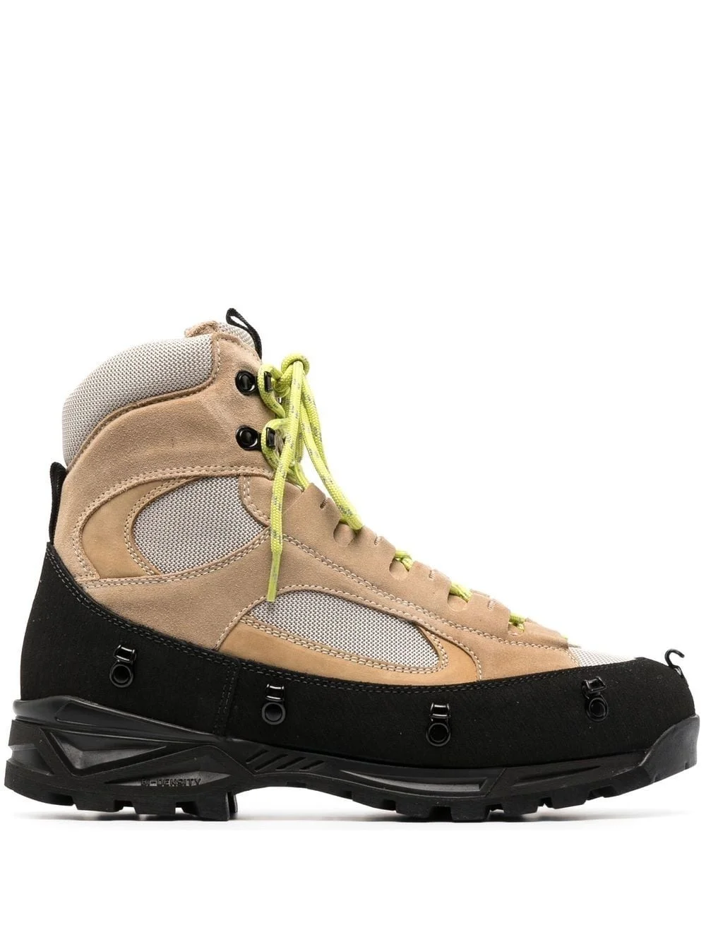 suede-panel ankle boots - 1