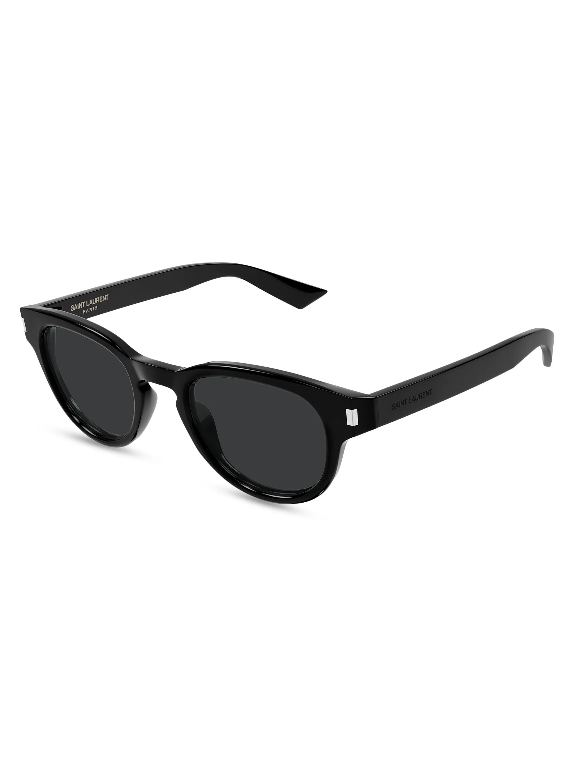 Men's Panthos 48MM Round Sunglasses - Black - 1