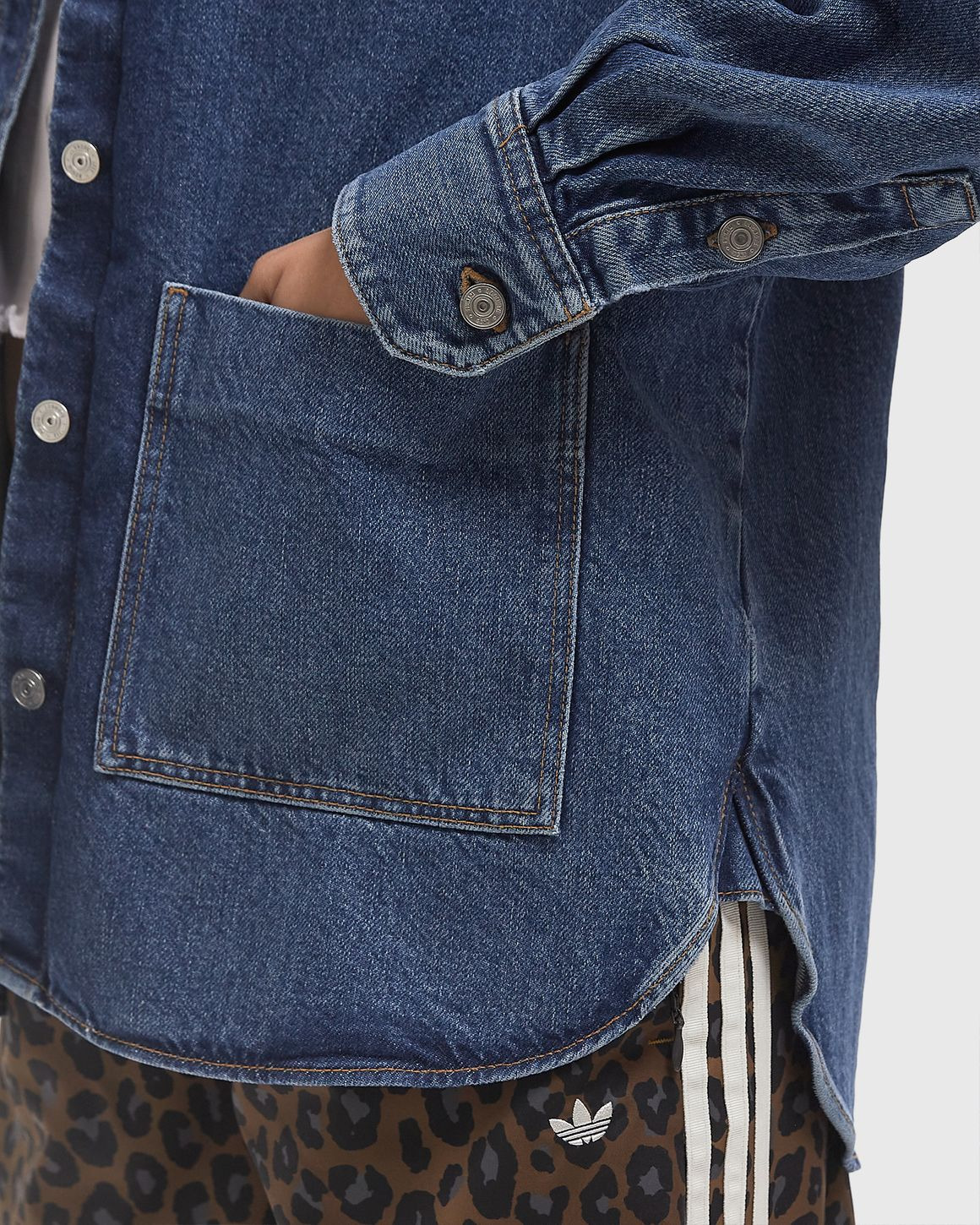 Oversized Denim Overshirt - 5