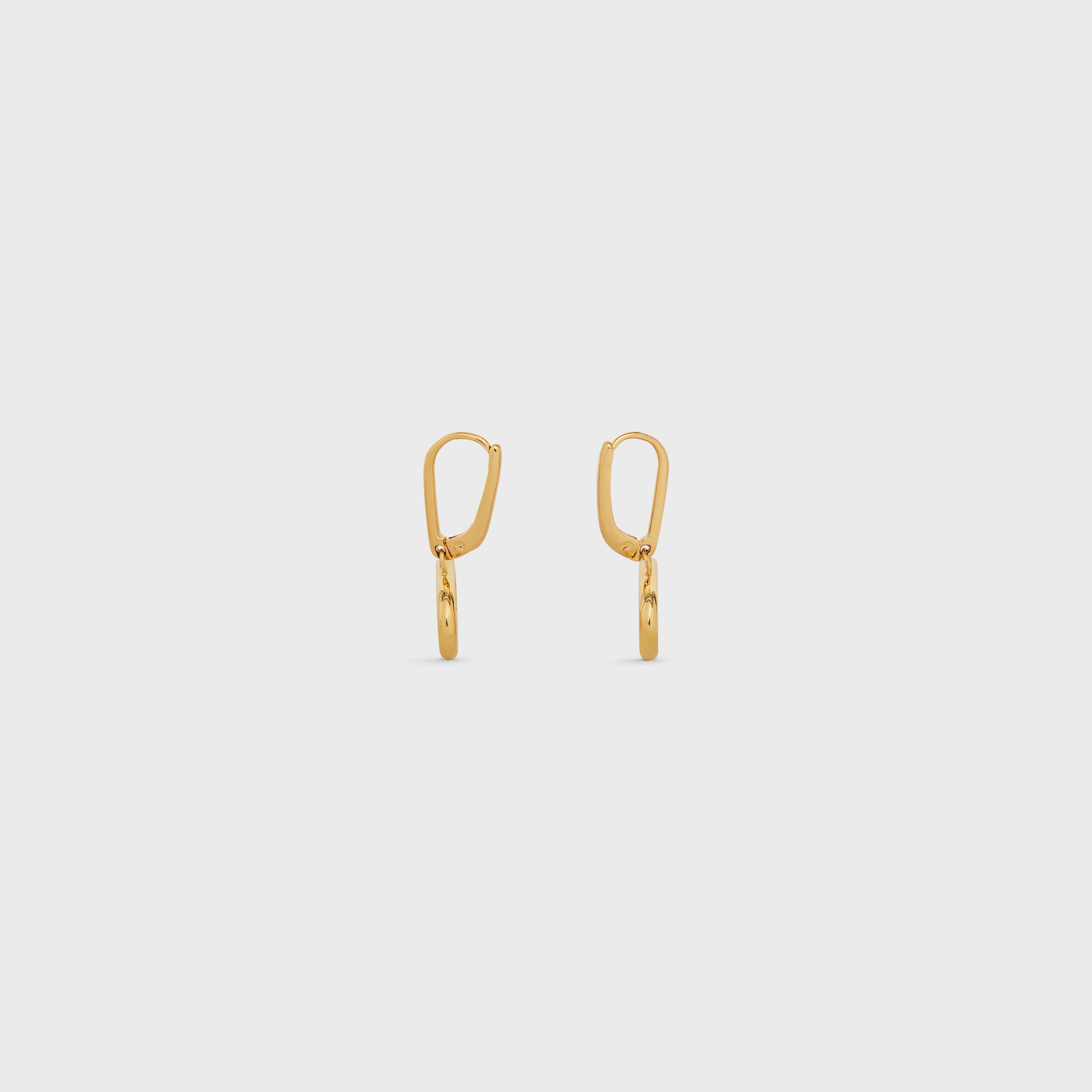 Triomphe Mobile Earrings in Brass with Gold Finish - 3