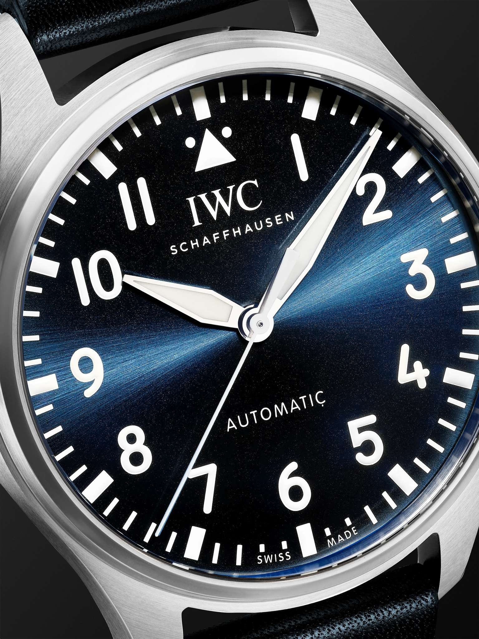 Big Pilot's Automatic 43mm Stainless Steel and Leather Watch, Ref. No. IW329303 - 6