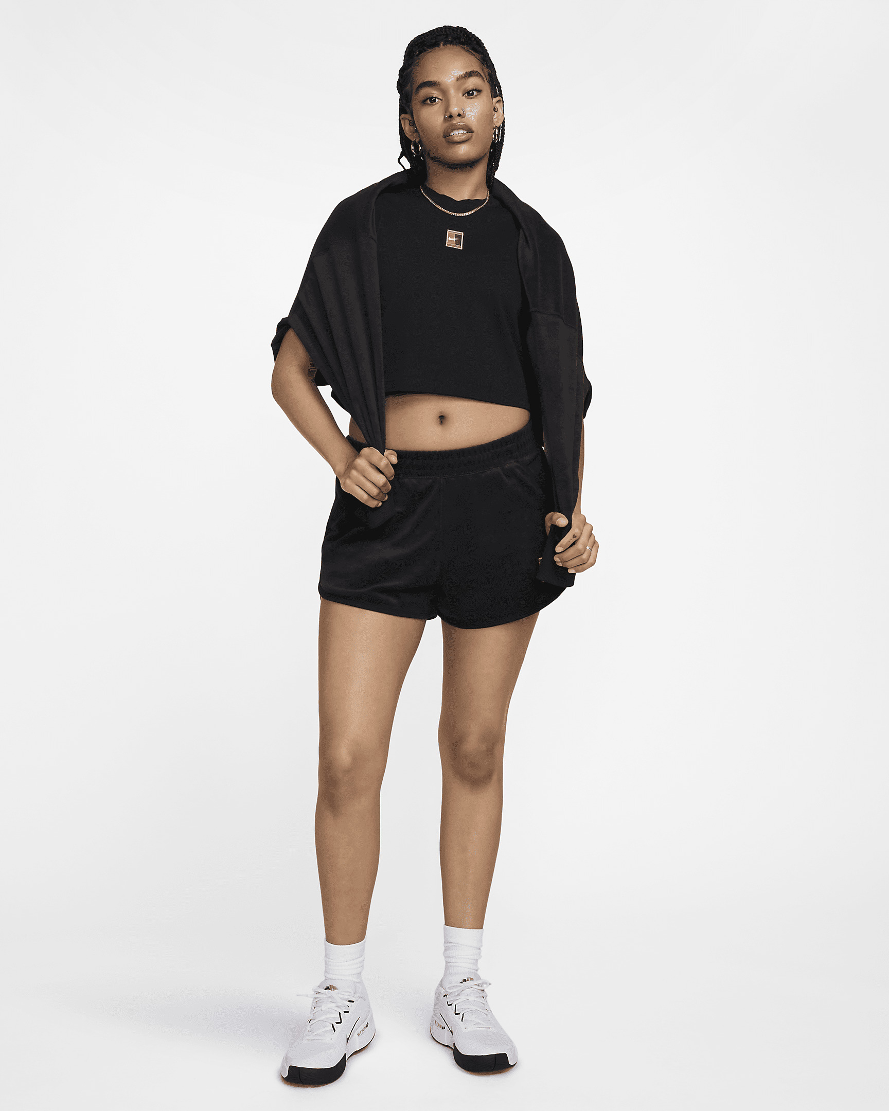 NikeCourt Heritage Women's Mid-Rise French Terry Tennis Shorts - 5